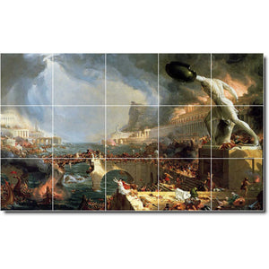 thomas cole historical painting ceramic tile mural p01872