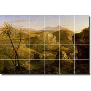 thomas cole historical painting ceramic tile mural p01895