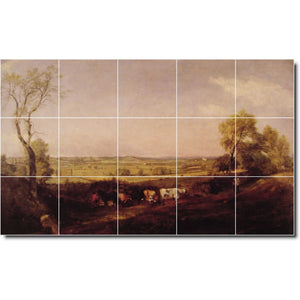 john constable landscape painting ceramic tile mural p01927