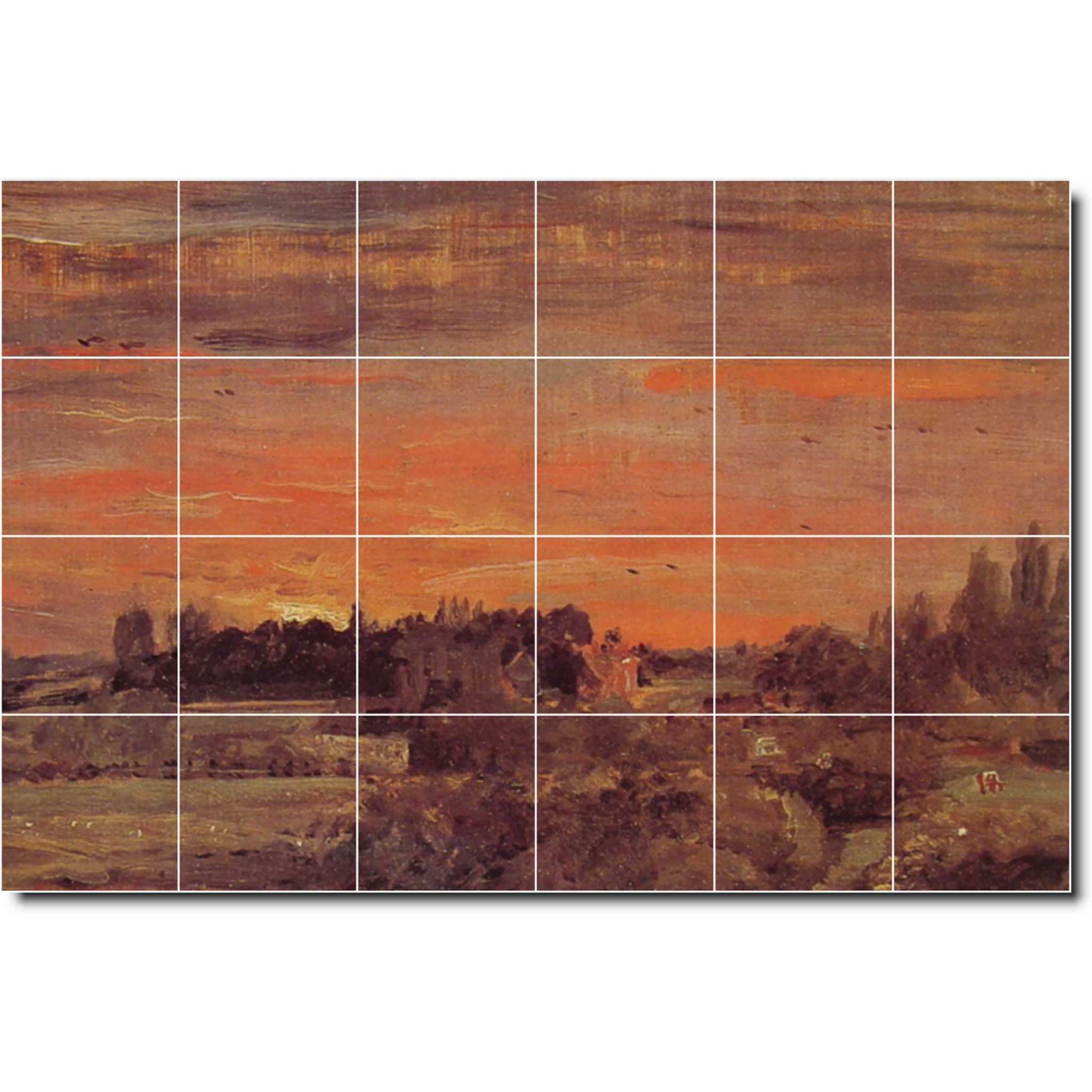 john constable country painting ceramic tile mural p01928