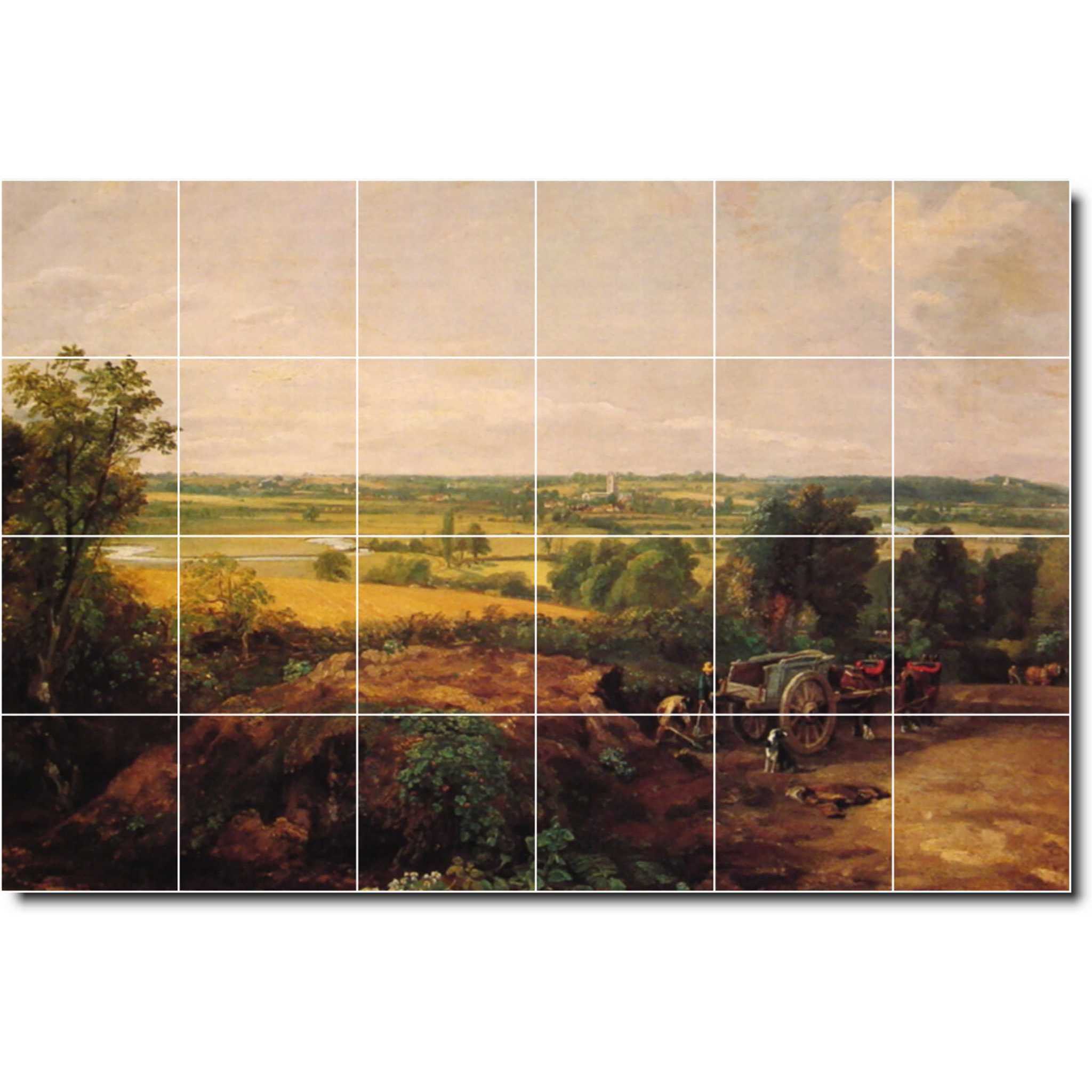 john constable country painting ceramic tile mural p01971