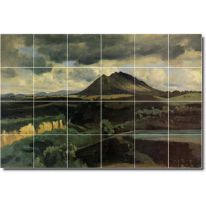 jean corot landscape painting ceramic tile mural p02073