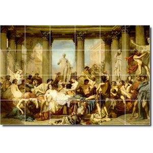 thomas couture historical painting ceramic tile mural p02305