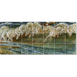 walter crane mythology painting ceramic tile mural p22263