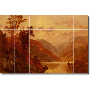 jasper cropsey landscape painting ceramic tile mural p02336