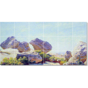 charles courtney curran landscape painting ceramic tile mural p22268