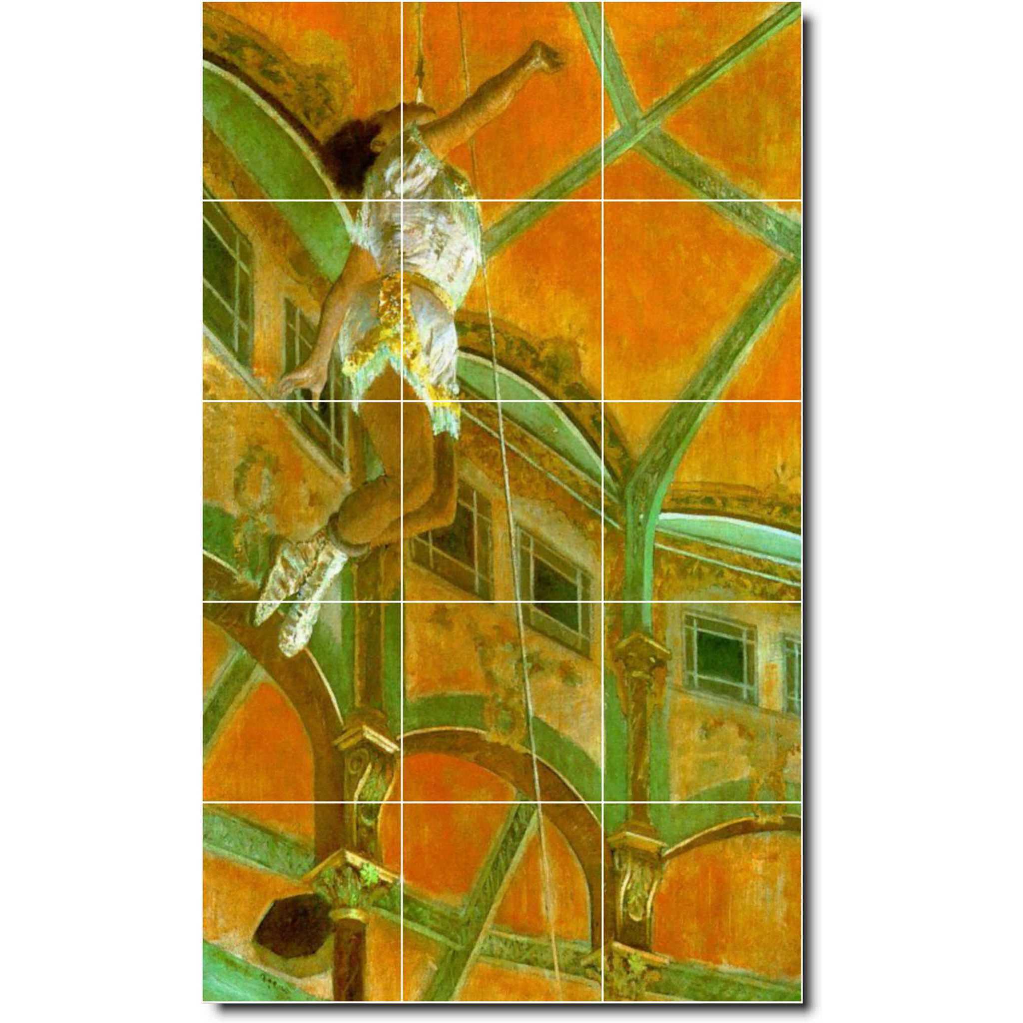 edgar degas dancer painting ceramic tile mural p02418