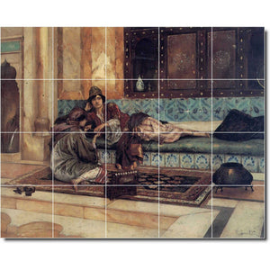 rudolf ernst historical painting ceramic tile mural p03035