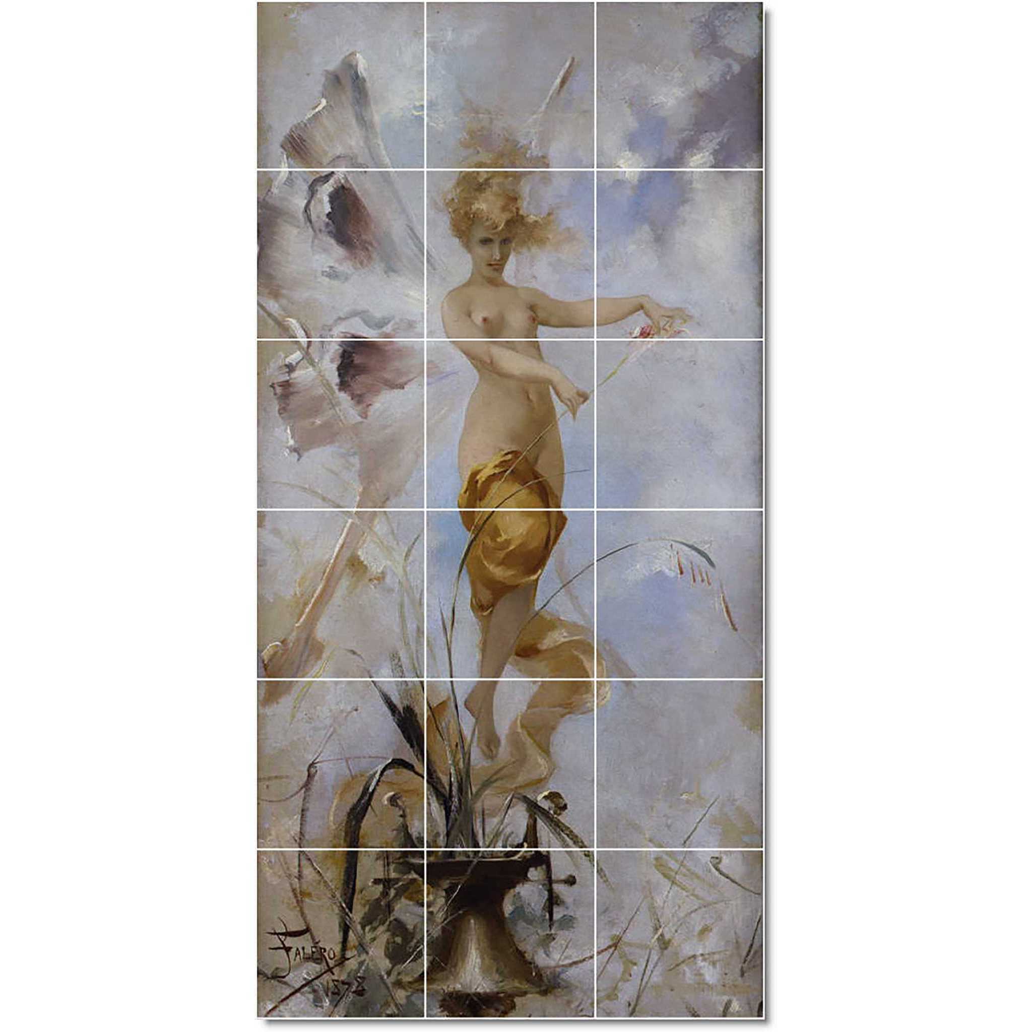 luis riccardo falero mythology painting ceramic tile mural p22405