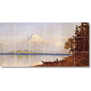 sanford gifford waterfront painting ceramic tile mural p03564