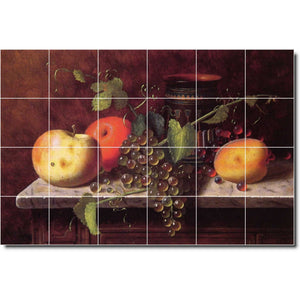 william harnett fruit vegetable painting ceramic tile mural p04096