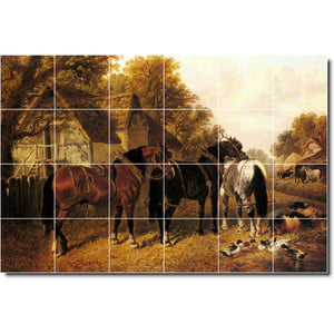 john frederick herring horse painting ceramic tile mural p04237