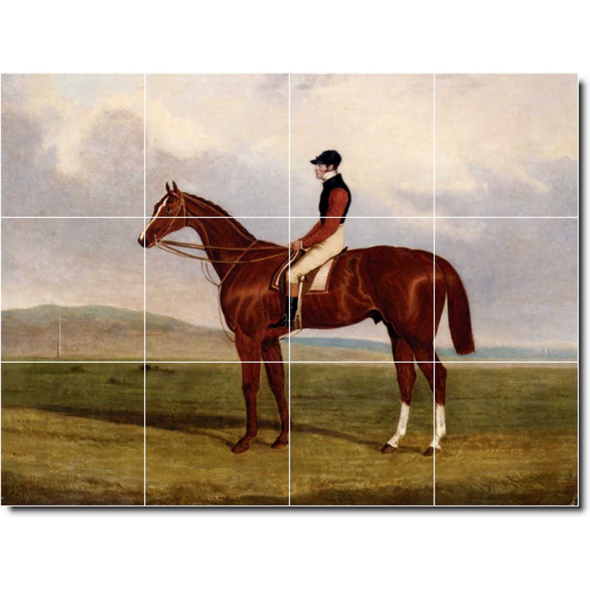 john frederick herring horse painting ceramic tile mural p04241