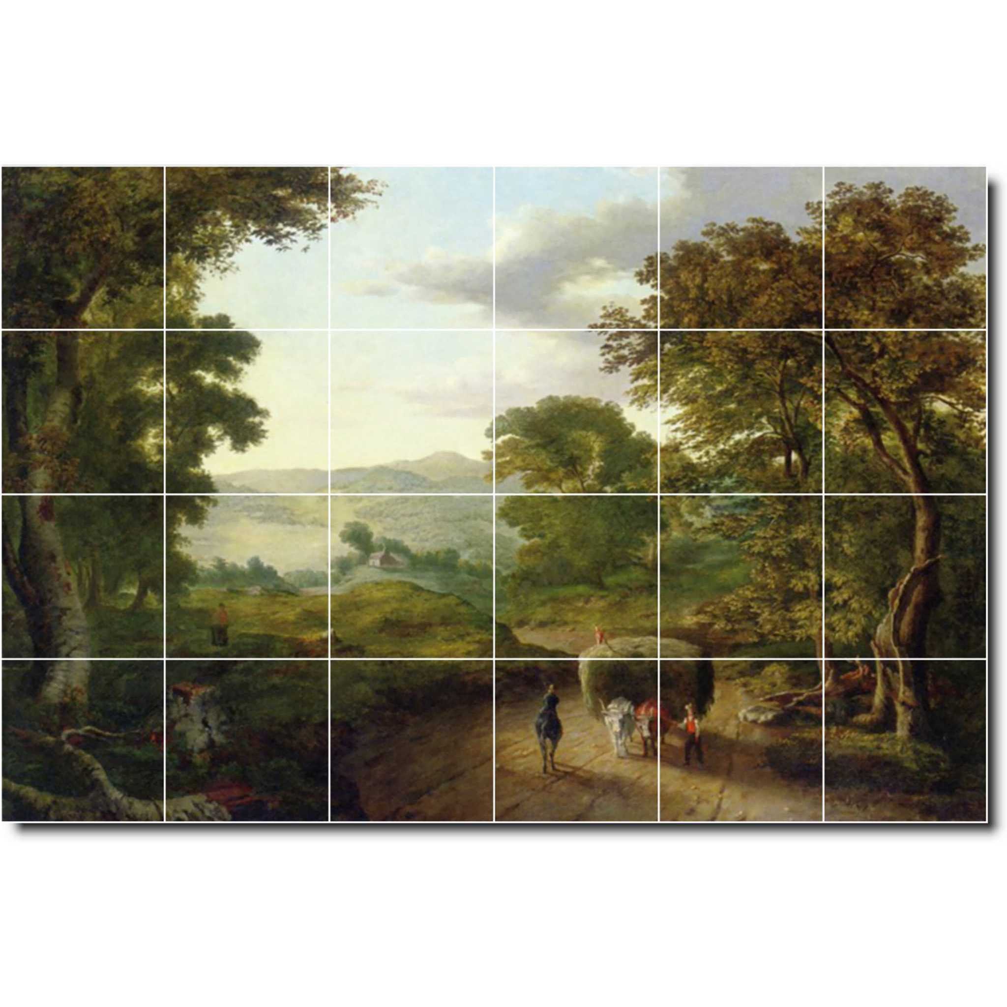 george inness country painting ceramic tile mural p04775