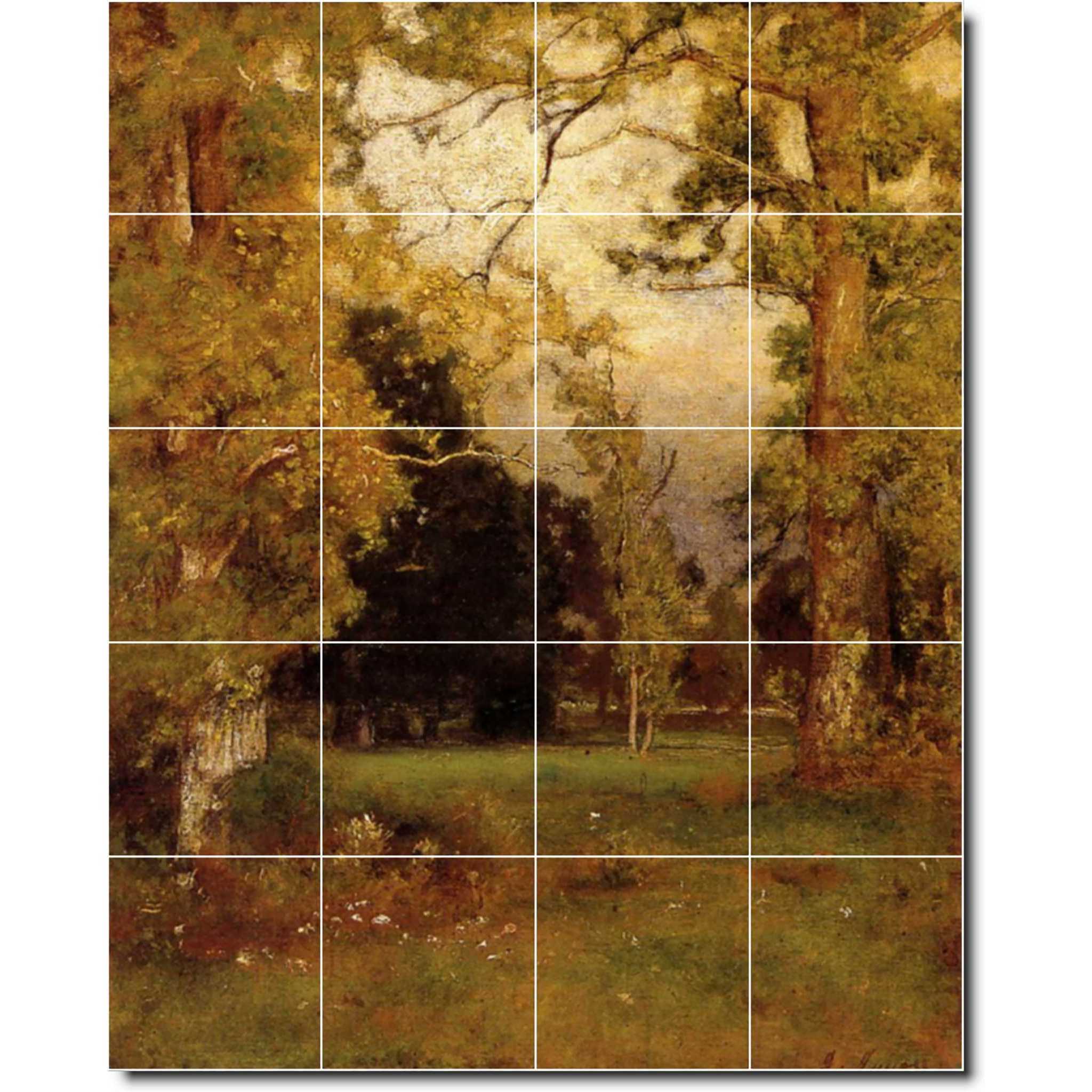 george inness country painting ceramic tile mural p04807
