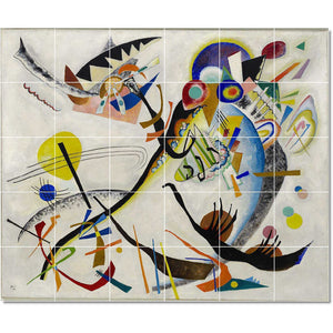 wassily kandinsky abstract painting ceramic tile mural p22711