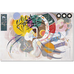 wassily kandinsky abstract painting ceramic tile mural p22714