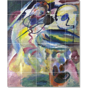 wassily kandinsky abstract painting ceramic tile mural p22728
