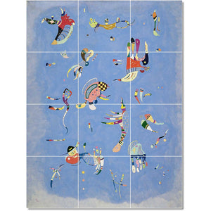 wassily kandinsky abstract painting ceramic tile mural p22734