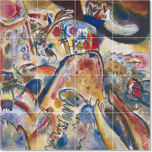 wassily kandinsky abstract painting ceramic tile mural p22735