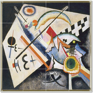 wassily kandinsky abstract painting ceramic tile mural p22740