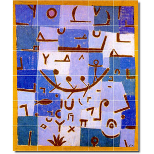 paul klee abstract painting ceramic tile mural p04966