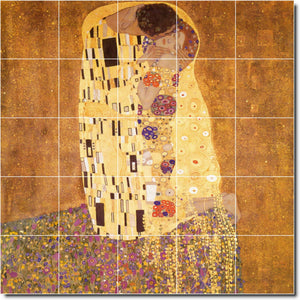 gustave klimt abstract painting ceramic tile mural p05032