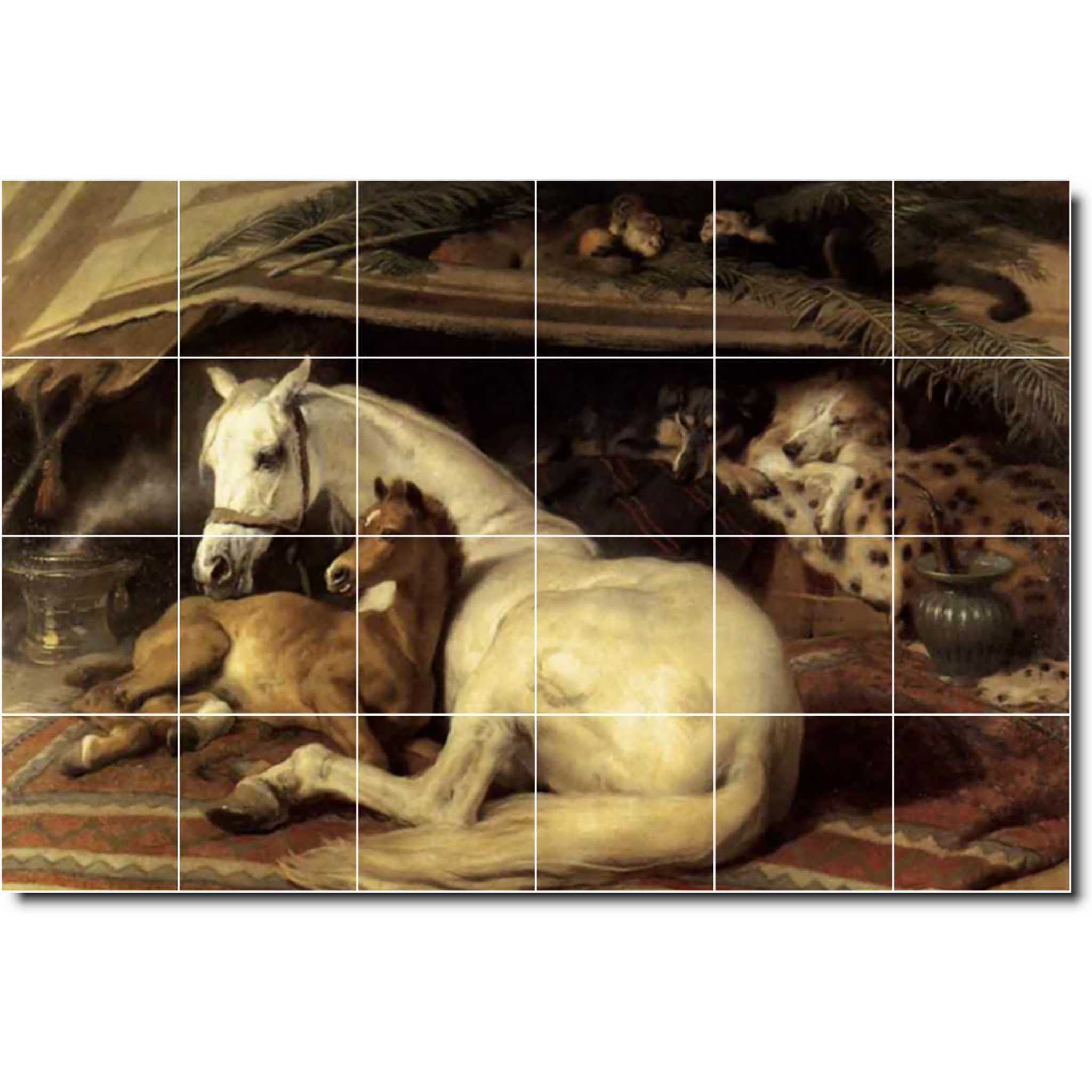 edwin landseer the arab tent Sir Edwin Landseer Horse Painting Ceramic Tile Mural P05227 – Picture-Tiles.com
