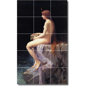 jules lefebvre nude painting ceramic tile mural p05294