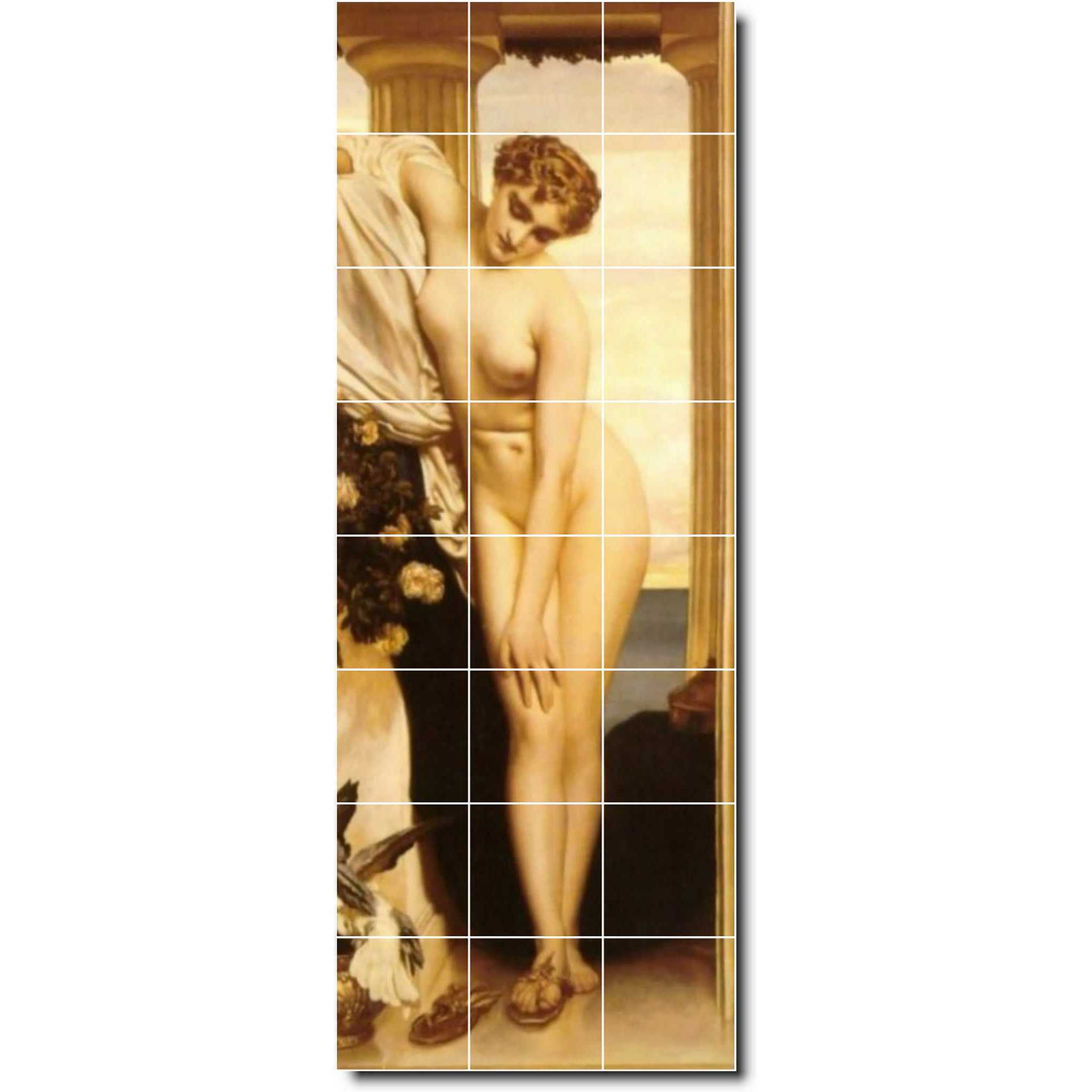 frederick leighton nude painting ceramic tile mural p05428