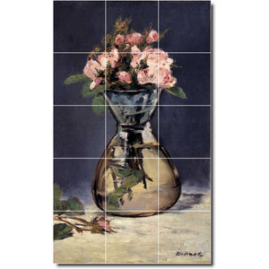 edouard manet flower painting ceramic tile mural p05654