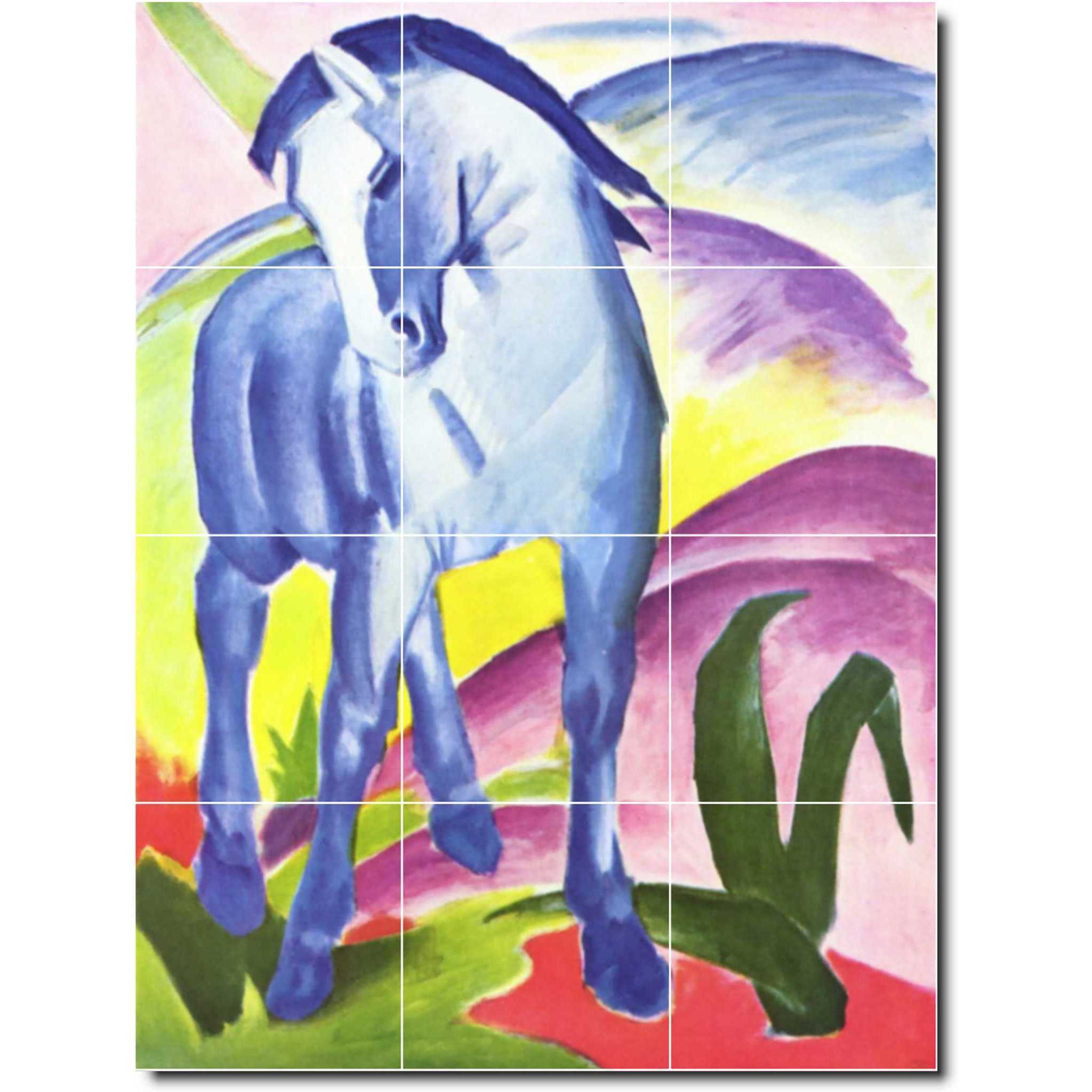franz marc horse painting ceramic tile mural p05706