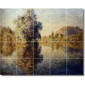 claude monet country painting ceramic tile mural p06143