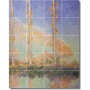 claude monet country painting ceramic tile mural p06151