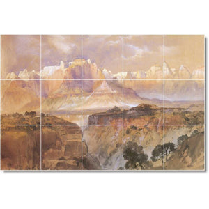 thomas moran landscape painting ceramic tile mural p06341
