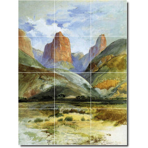 thomas moran landscape painting ceramic tile mural p06344
