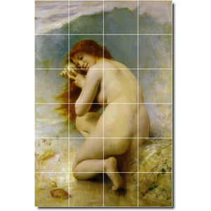 leon perrault nude painting ceramic tile mural p06678