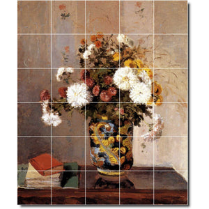 camille pissarro flower painting ceramic tile mural p06700