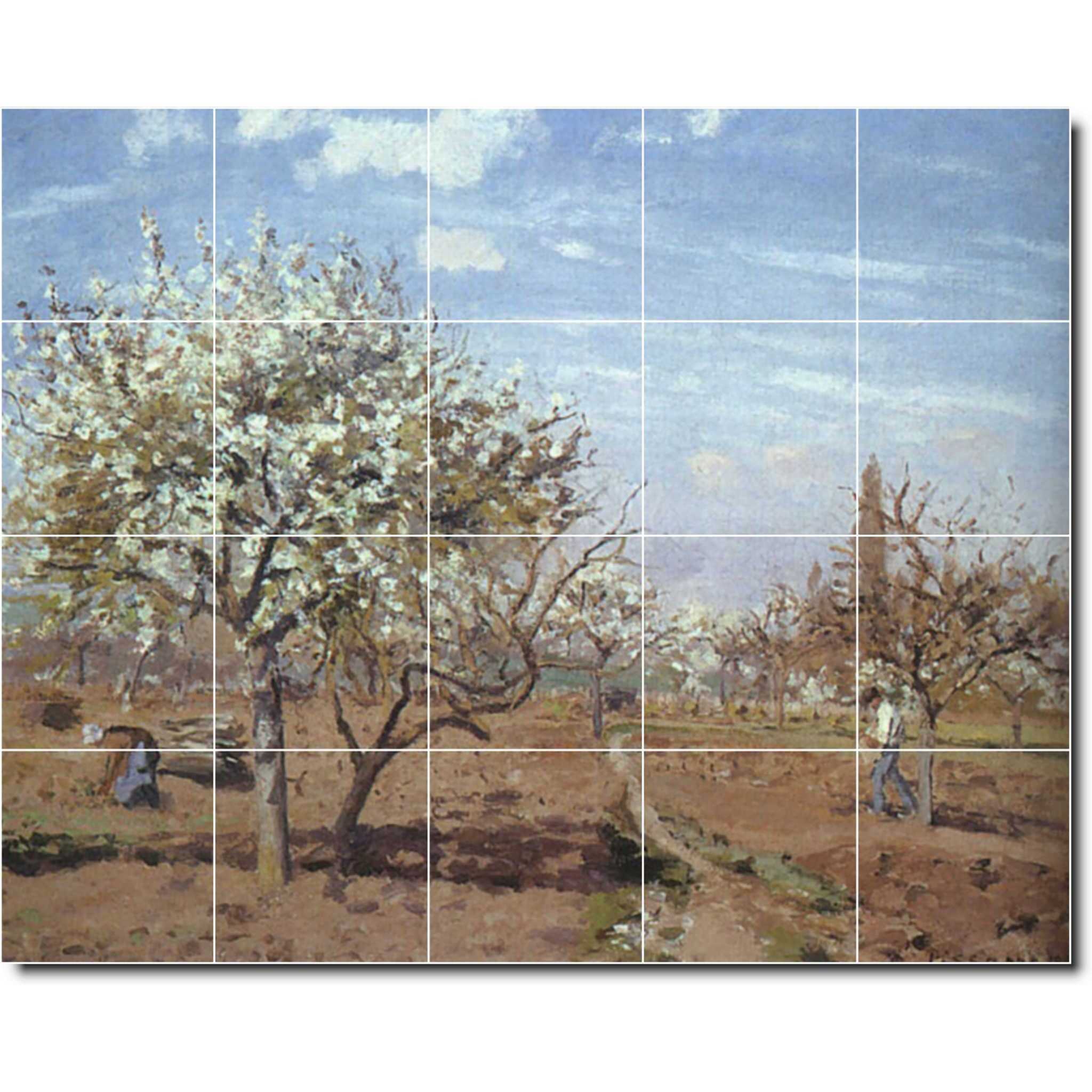 camille pissarro country painting ceramic tile mural p06707