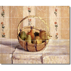 camille pissarro fruit vegetable painting ceramic tile mural p06712