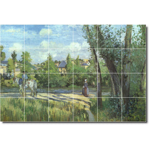 camille pissarro country painting ceramic tile mural p06714