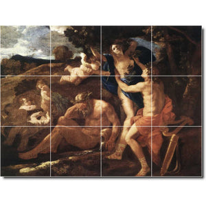 nicholas poussin mythology painting ceramic tile mural p06749