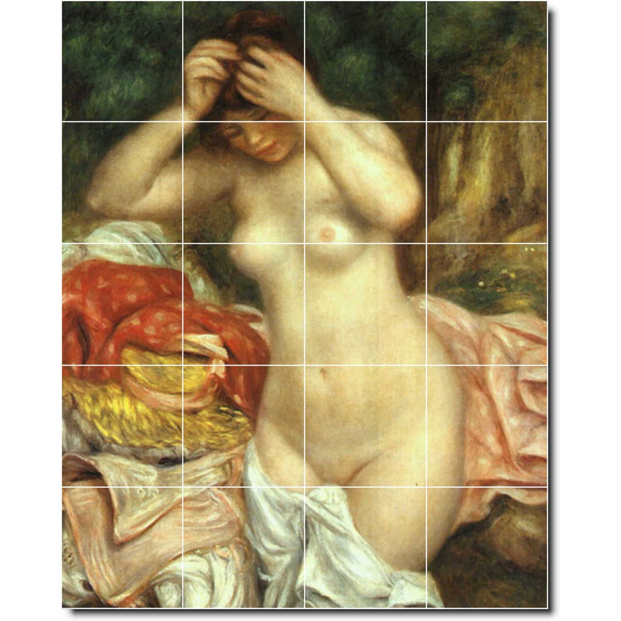 auguste renoir nude painting ceramic tile mural p07366