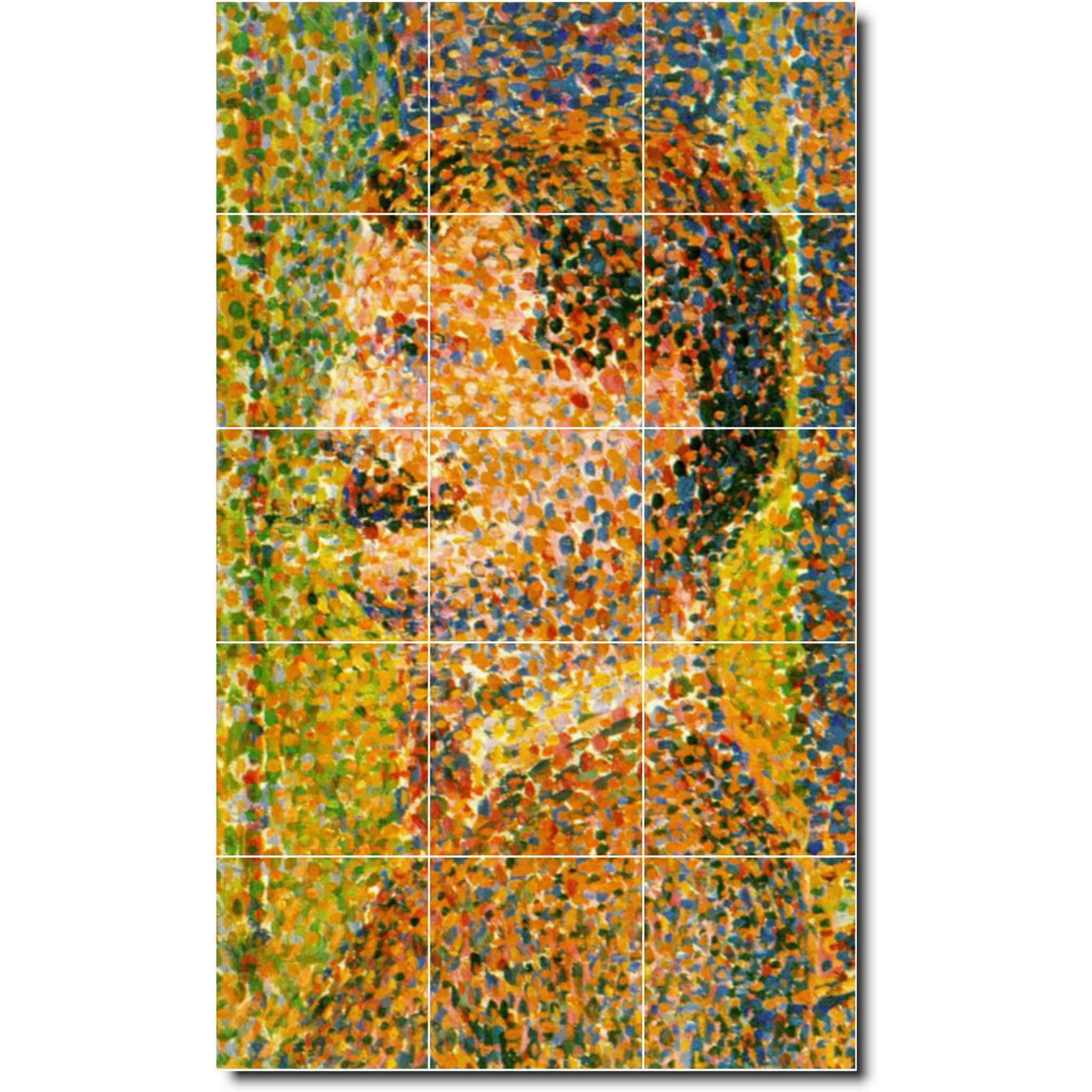 georges seurat abstract painting ceramic tile mural p08319
