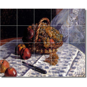 alfred sisley fruit vegetable painting ceramic tile mural p08352