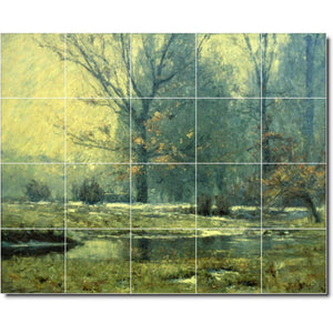 theodore steele country painting ceramic tile mural p08368