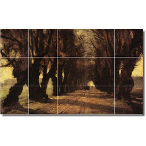 theodore steele country painting ceramic tile mural p08396