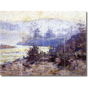 theodore steele country painting ceramic tile mural p08421