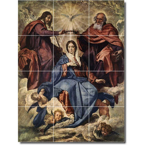 diego velazquez religious painting ceramic tile mural p09144