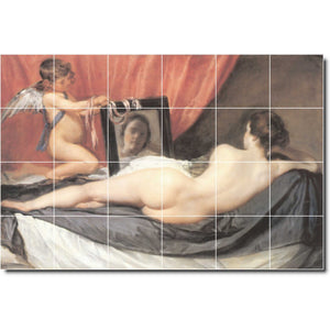 diego velazquez nude painting ceramic tile mural p09165
